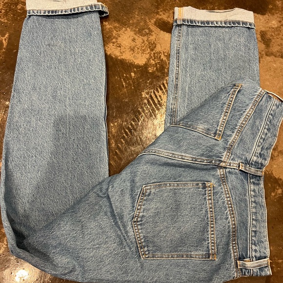 Fashion Nova CrissCross Button Jeans - Picture 2 of 3